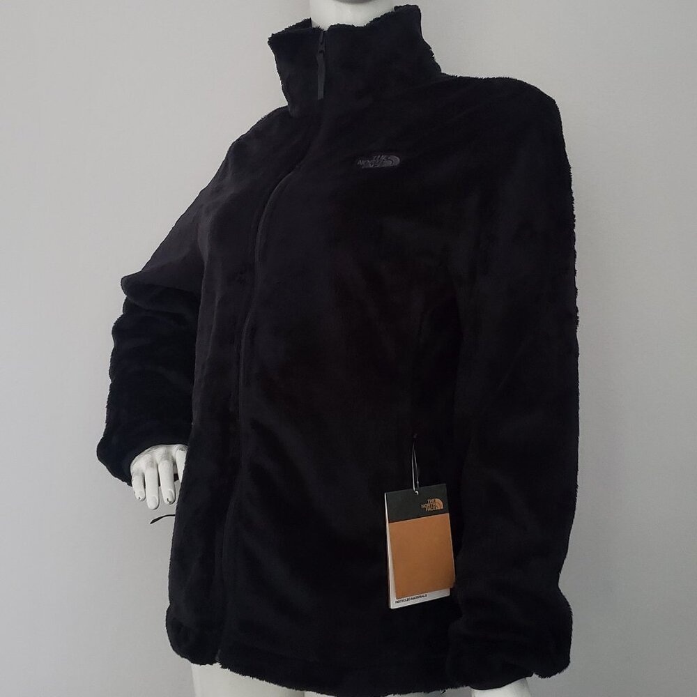 THE NORTH FACE WOMEN OSITO FLEECE FULL ZIP JACKET TNF BLACK size Large